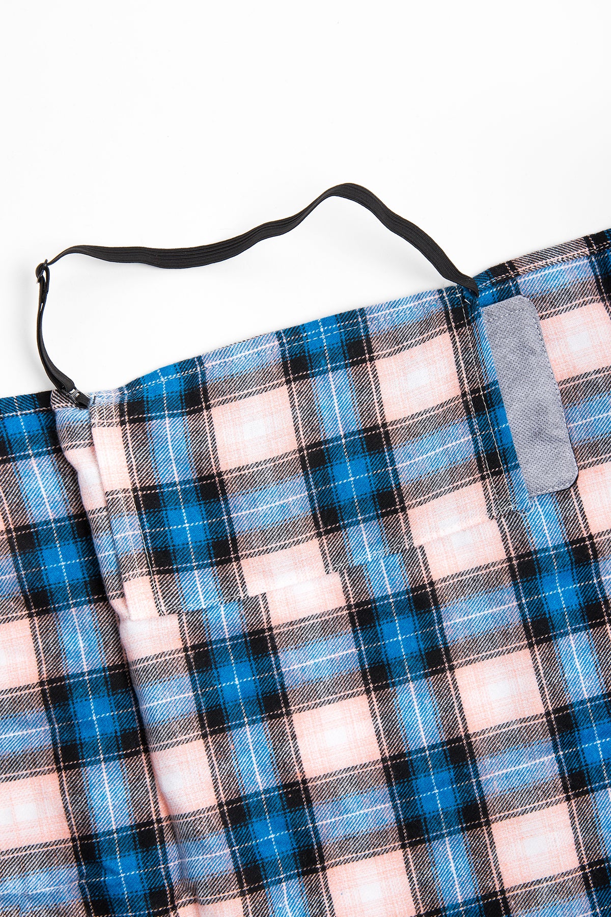 Plaid Scarf with Hidden Pocket