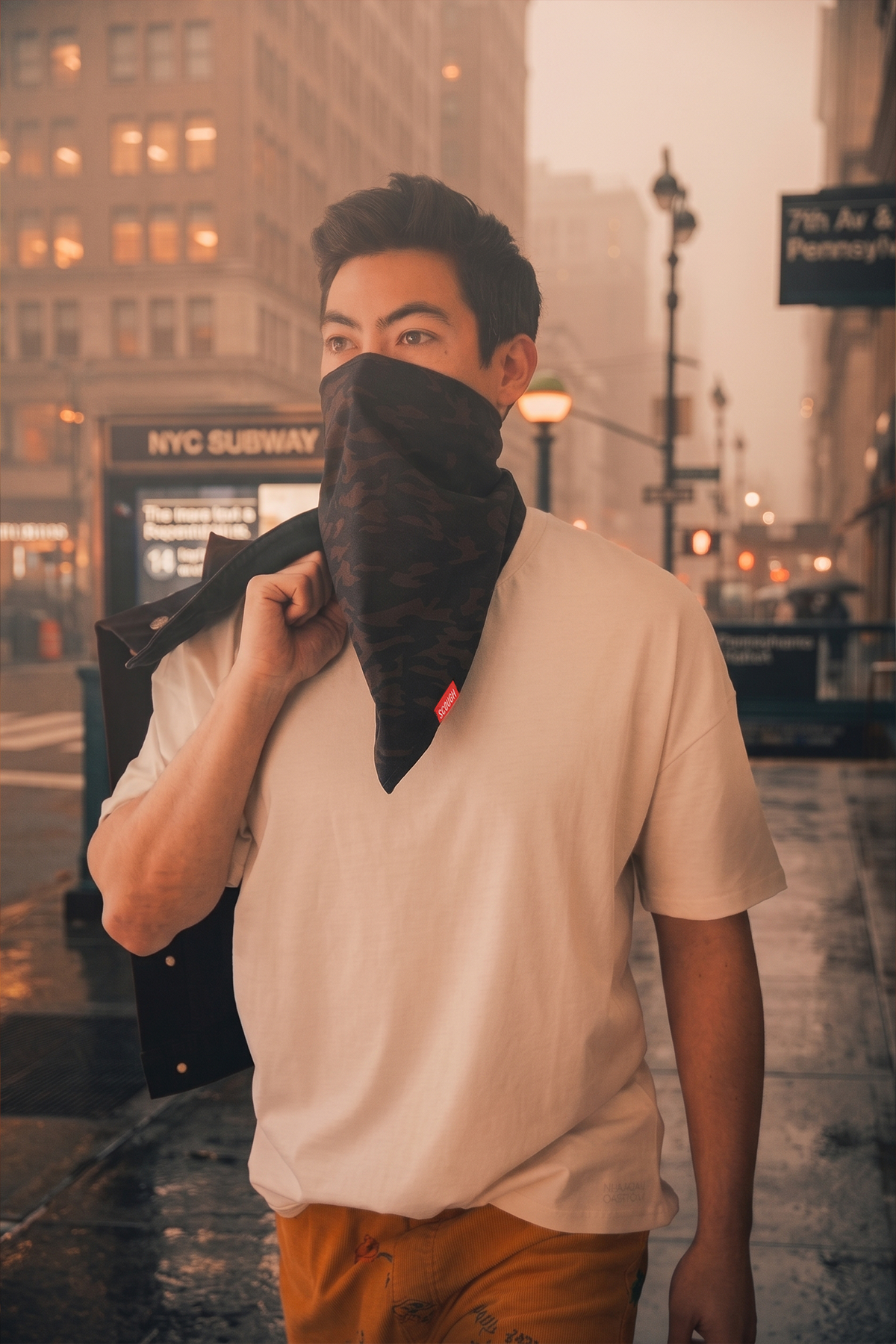 Black Camo Bandana