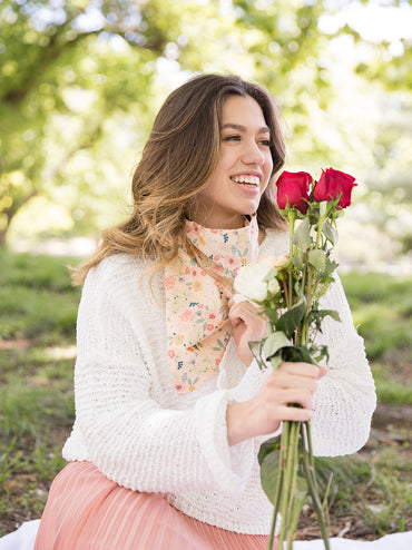 Blush Floral Bandana