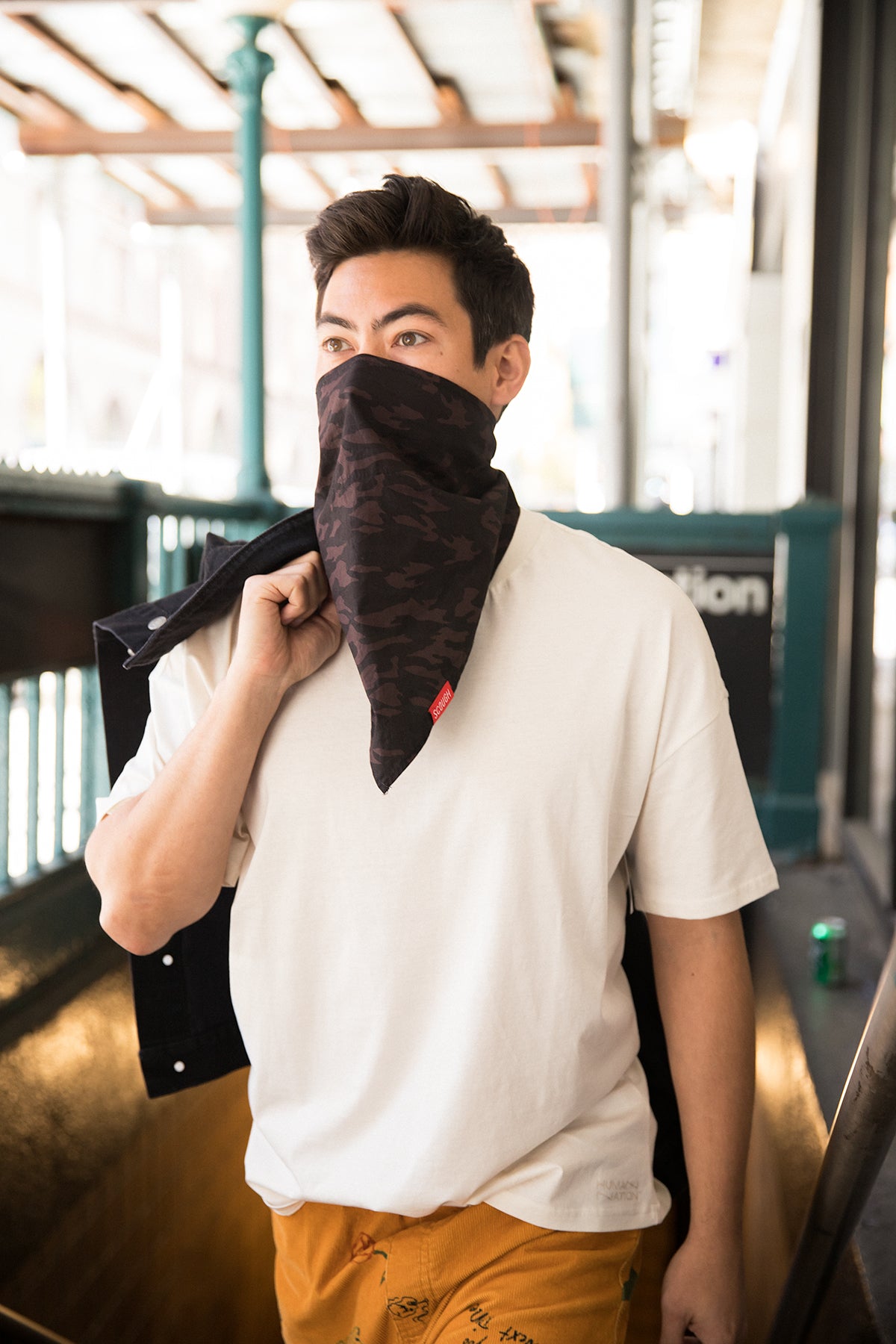 Black Camo Bandana