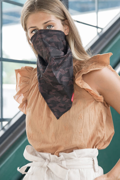 Black Camo Bandana