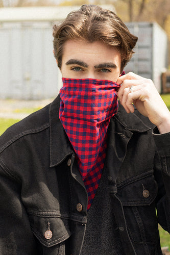 Red Gingham Bandana