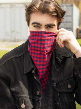 Red Gingham Bandana